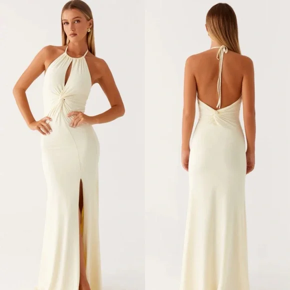 Peppermayo Just In Time Maxi Dress Yellow NWT - Picture 1 of 9